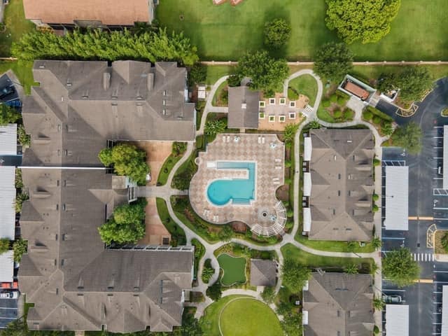 Aerial drone photograph of commercial property, Orlando, FL 02