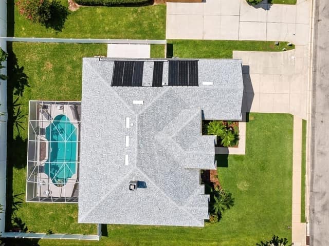 Aerial drone photograph of residential property in Orlando, FL 05
